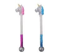 DIOXSTAR Unicorn Wand With LED Light Toy, Adorable Design, Vibrant Colour, Radiant Glow, Battery Operated, Provide Hours Of Fun, Promote Creativity And Imagination (2PCS)