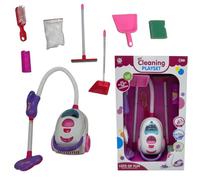 DIOXSTAR Vacuum Cleaner Hoover Toy For Kids, Cleaning Accessories, Small Storage Case For Foam, Vibrant Colour, LED Flashing Light, Pretend Play Set, Educational And Learning Toy