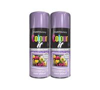 DIOXSTAR Very Violet Gloss Spray Paint, 400ml (2 PCS), Quick Drying, All Purpose, Interior & Exterior Use