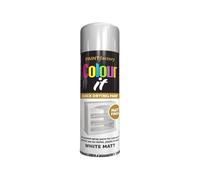 DIOXSTAR White Matt Spray Paint, Matt Finish, Quick Drying Paint, Easy Application, All Purpose Spray Paint for Metal, Wood, Plastic, Interior & Exterior Use, 250ml (1 PCS)