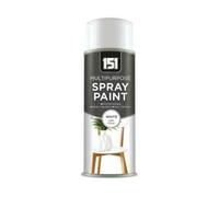 DIOXSTAR White Satin Finish Spray Paint, Fast Drying, Non-Cracking, DIY Spray Paint for Metal, Wood, Plastic, Easy to Use, Interior and Exterior Use, 400ml (1 PCS)
