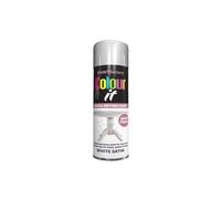 DIOXSTAR White Satin Finish Spray, Quick Drying, Wood, Metal, Plastic Surfaces, DIY Projects, And Crafting Needs, Indoor And Outdoor Use, Long Lasting, 250ML, (1PCS)