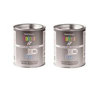 DIOXSTAR White Undercoat Tin Paint, Matt Finish, Long-Lasting Protection, All Purpose for Interior & Exterior Application on Concrete, Wood, Metal, Fast Drying, 300ml (2 PCS)