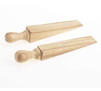 DIOXSTAR Wooden Door Wedge, Lightweight and Portable, Ergonomic Shape, Ideal for Home, Office, Commercial Use, Protects Floors, Long-Lasting, Pack of 2