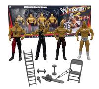 DIOXSTAR WWE Wrestling Ring Playset with Action Figures, Social and Interactive Play, Child-Safe, Non-Toxic Materials, Sturdy Wrestling Ring and Robust Figures, Ideal for Both Indoor and Outdoor Use
