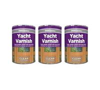 DIOXSTAR Yacht Varnish Tin Paint, Clear Gloss Finish, Fast Drying, Tough& Durable Varnish, Long Lasting Protection for Interior and Exterior Use, 300ml (3 PCS)
