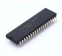 DIP-40 IC Chip,PIC16F877A, 3 Timers 2 PWM Socket Adapter 20MHz Flash Microcontroller 8-Bit RISC 14KB Program Memory 33 I/O PinsI2C/SPI/USART 8-Ch ADC Electronic Component for PCB Projects