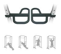 Dip Bar Attachment for 2"x2" Squat Rack, Heavy Duty Power Rack Attachment with 5/8" or 1" Hole (For 2" x 2" Power Rack with Multi Grips)