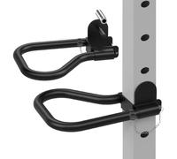 Dip Bar Attachment for 3" x 3" Squat Rack with 1" or 5/8" Holes, Multi Grip Set of 2, Narrow & Wide Grip Handles for Dips, Inverted Rows, Push-Ups, Australian Pull-ups