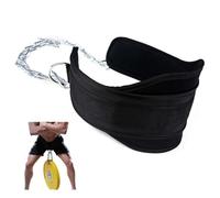 Dip Belt, Dip Belt for Weight Lifting, Adjustable Pull-up & Squat Belt with Chain, Weightlifting Belt with a Steel Buckle, Durable Gym Belt for Strength Training, Resistance Training, Weighted Dips