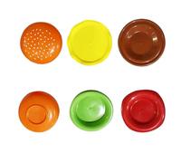 Dip Bowls, Condiment Plate - Stackable Burger Condiment Bowls Dishwasher Safe - for Ketchup Sushi Snack BBQ Party Appetizer