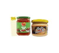 Dip Bundle with Mexican Mild Salsa 453g and Nacho Cheese Dip 300g with Intrinsic Treats Shopping List Card