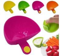 Dip Clip Bowls for Plate,Plate Clip-on Holder,Spices Dip Container Bowl,Plastic Condiment Bowls,Dipping Container Bowls,Dish Chip Bowl and Dip Serving Set Sauce Holder,Kitchen ContainerDip Gadgets