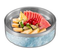 Dip Cooler Bowl - Keeps Serving Dishes Cold Stainless Steel Salad Bowl Double Wall Insulated Food Grade Material Large Capacity for Entertaining | Buff Table