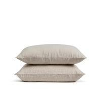 DIP & DOZE 100% French Flax Superking Linen Pillowcases Almond 50 x 90cm