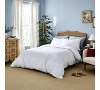 DIP & DOZE Luxury 100% Organic Cotton Amongst The Stars Duvet Bedding Set | Duvet Cover with Pillowcases | Hotel Quality | Crisp & Cool Finish Percale - Ocean Blue Double