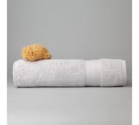 DIP & DOZE Luxury 100% Organic Cotton Bath Sheet | Spa Hotel Quality 600 gsm 100 x 160 cm | Soft Absorbent and Quick Drying Towels Extra Large Bath towel - Light Grey