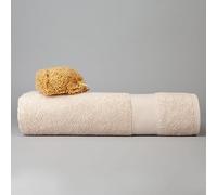 DIP & DOZE Luxury 100% Organic Cotton Bath Towel | Spa Hotel Quality 600 gsm 70 x 140 cm | Soft, Absorbent and Quick Drying Towels - Flax