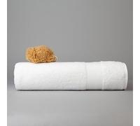 DIP & DOZE Luxury 100% Organic Cotton Bath Towel | Spa Hotel Quality 600 gsm 70 x 140 cm | Soft, Absorbent and Quick Drying Towels - White