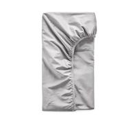 DIP & DOZE Luxury Organic Cotton Percale Fitted Bed Sheet, Dove Grey Double