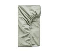 DIP & DOZE Luxury Organic Cotton Percale Fitted Bed Sheet, Sage Single