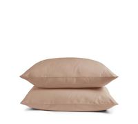 DIP & DOZE Luxury Organic Cotton Percale Pillowcase Pair, Clay