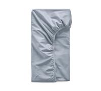 DIP & DOZE Luxury Organic Cotton Sateen Fitted Bed Sheet, Nordic Sky Single