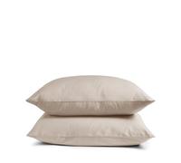 DIP & DOZE Luxury Organic Cotton Sateen Pillowcase Pair, Dusky Pink