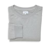DIP & DOZE Mens Perfect Sweatshirt | Lightweight, Raglan Sleeve | 55% Hemp 45% Organic Cotton Sustainable Clothing - Lunar Grey Medium