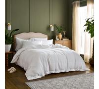 DIP & DOZE Natural Linen Bedding Set| Duvet Cover with Pillowcases | Luxury Hotel Quality | Finest Belgian French Flax Woven In Portugal - White King