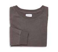 DIP & DOZE Womens Perfect Cropped Sweatshirt | Lightweight, Raglan Sleeve | 55% Hemp 45% Organic Cotton Sustainable Clothing - Charcoal Medium