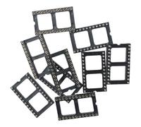 DIP IC Chip Socket Adaptor 10pcs Soldering Easy to install 24 Round Pins IC Socket Durable 2.54 mm Pitch