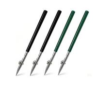 Dip Pen Set for Masking Fluid Applications, Professional Drawing Tool with Adjustable Nib, Technical Drafting Instrument for Watercolour Painting and Calligraphy, Four Ruling Pens in Black and Green C