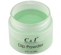 Dip Powder, Color No # 77 Jade Green, Nail Gel Effect, Blue Color System, 1 oz 28 g