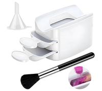 Dip Powder Recycling Tray | Recycling Case with Cleaning Brush - Nail Tech Must Haves, Manicure Tools for Hand Rhinestone Gems Decorations