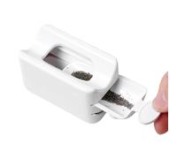 Dip Powder Tray Nail Dip Container | Double Layer Powder Glitter Saving Container - 2 in 1 Recycling Case with Rhinestone and Gemstone Decorations, Manicure Accessories for Women and Girls