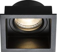 Knightsbridge DIA1FSB Dipa Single Fixed Square Anti-Glare Downlight Black