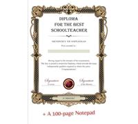 Diploma for the Best Schoolteacher: Gift idea