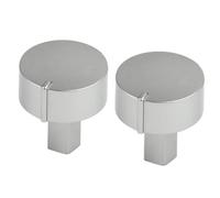 Diplomat ADP Series Oven Cooker Hob Control Switch Knobs (Silver, Pack of 2)