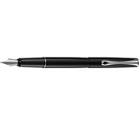 Diplomat - Esteem - Fountain Pen in Stainless Steel - Black Lacquer - Resistant and Elegant - High End - 5 Years Warranty