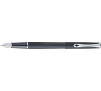 Diplomat - Traveller - Fountain Pen in Stainless Steel - Matte Black - Resistant and Elegant - High End - 5 Years Warranty