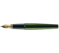 Diplomat Excellence A2 Fountain Pen with Steel Medium Nib - Evergreen Gold
