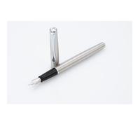 Diplomat - Traveller - Fountain Pen in Stainless Steel - Chrome - Resistant and Elegant - High End - 5 Years Warranty
