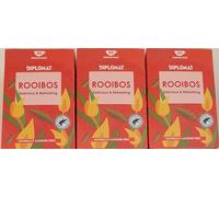 Diplomat Rooibos Tea 120 Bags (3 x 40) | Naturally Caffeine Free Herbal Infusion | Rainforest Alliance Certified | Delicious & Refreshing Redbush Tea