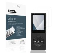 dipos 2x 9H Clear Screen Protector for BORDEAG RT001 MP3-Player | Won't Break or Shatter, No Real Glass, HD Clear, Anti-Shock, Anti-Scratch, Bubble-Free, Case-Friendly, Easy Installation