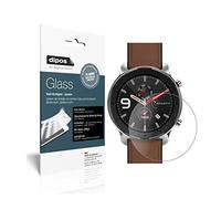 dipos I 2x Screen Protector matte compatible with Amazfit GTR 47mm Smartwatch Flexible Glass 9H Display Protection
