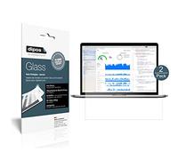 dipos I 2x Screen Protector matte compatible with Apple MacBook Pro 13 inch (2019) Flexible Glass 9H Display Protection