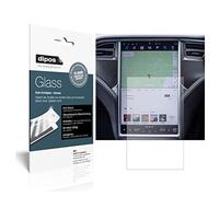 dipos I 2x Screen Protector matte compatible with Tesla Modell X Flexible Glass 9H Display Protection