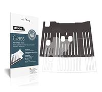 dipos I 2x Screen Protector compatible with DeLonghi Dinamica ECAM 350.35.SB Cup tray cover Flexible Glass 9H Display Protection
