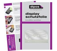 dipos I 2x Screen Protector compatible with Melitta Caffeo Solo E957 stainless steel grate Protection Films clear